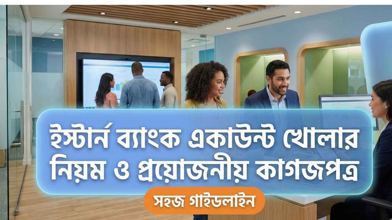 ইস্টার্ন ব্যাংক একাউন্ট খোলার নিয়ম